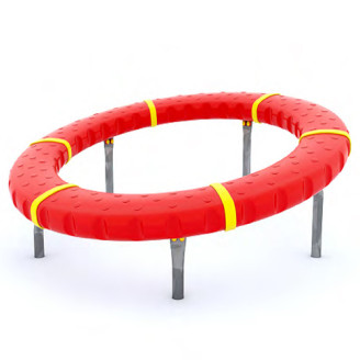 Structure de jeux dynamique pour aires de jeux extérieurs 