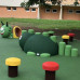 Reptile en caoutchouc EPDM pour aire de jeux