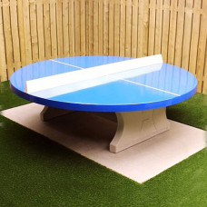 Table de ping-pong ronde en béton